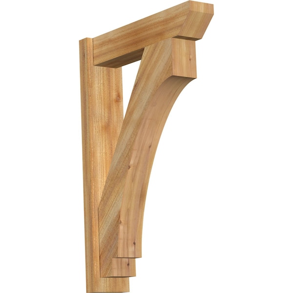 Ekena Millwork Imperial Slat Rough Sawn Outlooker, Western Red Cedar, 6"W x 24"D x 36"H OUT06X24X36IMP06RWR - main